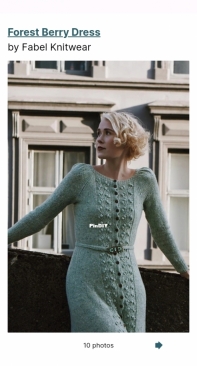Forest Berry Dress by Helene Arnesen (Fabel Knitwear)