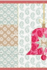 Bell Ornament Mug Rug by Angie Padilla