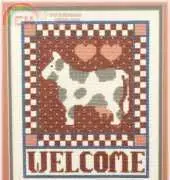 Designs by Gloria & Pat - Cow (Checked Border)