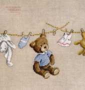 DMC BK1071 Teddy and Rabbit Wash Day