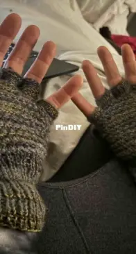 Finished gloves for my partner!