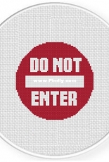 Daily Cross Stitch - Do Not Enter