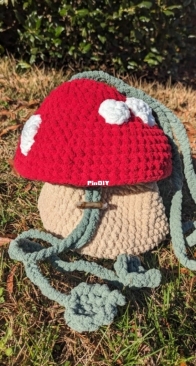 Witchy Sphynx Emporium -Plush mushroom bag