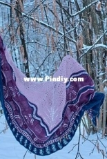 Ciclamino shawl by Alessia & Favia Taverna - Knitting For Breakfast