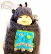 Sandys Cape Cod Originals - Sandy Powers - Baby Cocoon Set Robot Baby