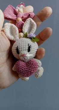 Bunny clip rattle for baby stroller