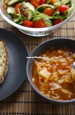 Lunch: beef cabbage soup