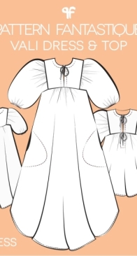 Pattern Fantastique - Nita-Jane McMahon - Vali Dress and Top - Sizes 6-26