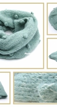 Winter Snow  Cowl by Alison Kip