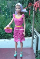 Maguinda Bolsón - Marta dress and bag set for dolls