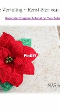 Le Arti di Minerva - MaryJ Handmade - Poinsettia - Kerst Ster - Dutch - Translated