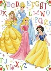 Vervaco 70.919 Disney Princesses ABC PCS