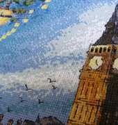 London - Sunset over parliament