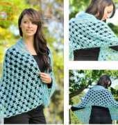 Cascade Yarns FW113 Ladies Kid Seta Lace Shawl by Bobbi Hayward