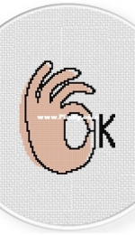 Daily Cross Stitch - Ok Hand