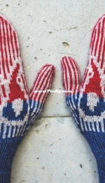 Go Big or Go Gnome Mittens by Sarah Schira - Free