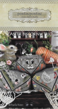 Puntini Puntini - Easter Biscornu Trio by Paola Rizzi