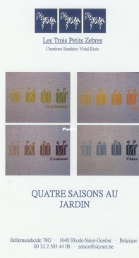 Les Trois Petits Zebres - Quatre Saisons au Jardin by Sandrine Vidal-Etaix