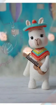 Dünyanın Amigurumisi - Bilgenur Çamtosun -  Lama Blanca - Turkish