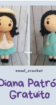 Made With Love Crochet - Diana Free Pattern - Diana patron gratuito - Spanish - Free