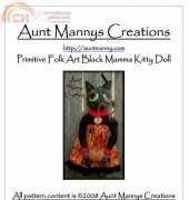 Aunt Mannys Creations - Black Mamma Kitty Doll