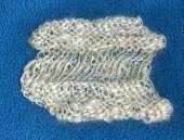 Handspun zig-zag scarf
