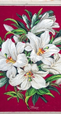 Berlin Woolwork - Hertz & Wegner 4021 - Lilies Bouquet  SAGA