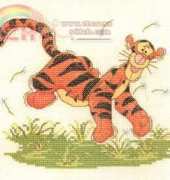 Designer Stitches B90 Tiggers Waterclors