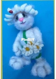 Elena Aleshina - Елена Алешина - The chamomile bunny - Зайчишка-ромашишка - Russian