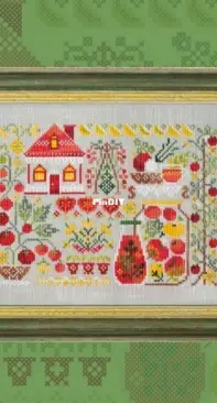 OwlForest Embroidery - Tomato
