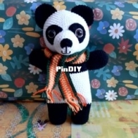 Gek op Haken - Marjan van der Leer - Panda bear Pengyou - Pandabeer Pengyou - Dutch