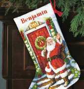 Dimensions 8901 Welcome Santa Stocking