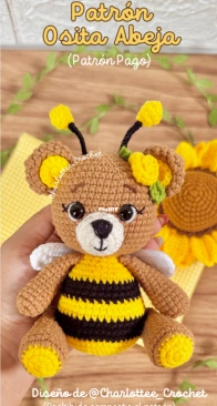 Charlottee Crochet - Susan Estefani Veliz Melchor - Little Bear Bee - Osita Abeja - Spanish