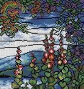 Tiffany Stained Glass Summer Hollyhocks from Kram z Robotkami 7-8 2004 XSD
