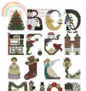 Crossed Eyed Cricket 129 - Christmas Letters Sampler