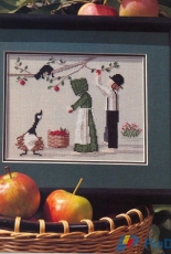 Apple Time by Diane Graebner from Cross Stitch and Country Crafts March - April 1996 PCS