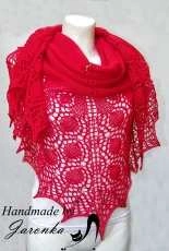Red Dew Drops Shawl