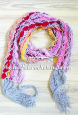 Beautiful Crochet Stuff - Jane Green - Colorful Scarf - Free