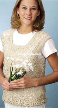 Annies epatterns central - Agnes Russell - EC00212 - Springtime Vest - Free