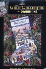 Dimensions - The Gold Collection 8666 Winters Twilight Stocking