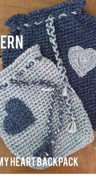 M and M Crochet Designs - Melanie Grobler - Carry My Heart Backpack - Free