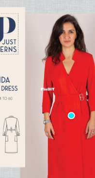 Just Patterns - No 2102 - Linda Wrap Dress - Sizes 34-46