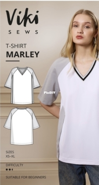 Viki Sews - Marley T-Shirt - Футболка Марли - Russian