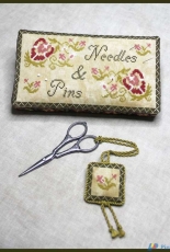 Garden Delight Pin Cushion & Fob - Miladys Needle