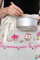 Motif Tablier La Cerise sur le Gateau from the book Mots dAmour & Mots dEsprit XSD