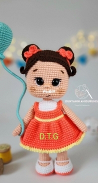 Dünyanın Amigurumisi - Bilgenur Çamtosun - Ipek Doll - İpek Bebek - Turkish- Free