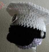 Monster House Designs - Crocheted Crafts by Dani - Crochet Marine Hat - Free