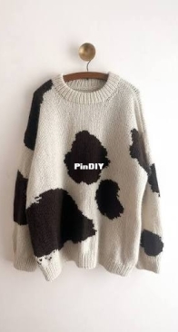 Cow Sweater Adult by Pernille Larsen - Knitting for Olive