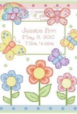 Kooler Designs - Butterfly Birth Announcement by Linda Gillum