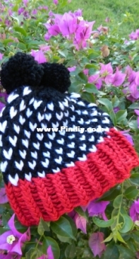 Black-Red Beanie